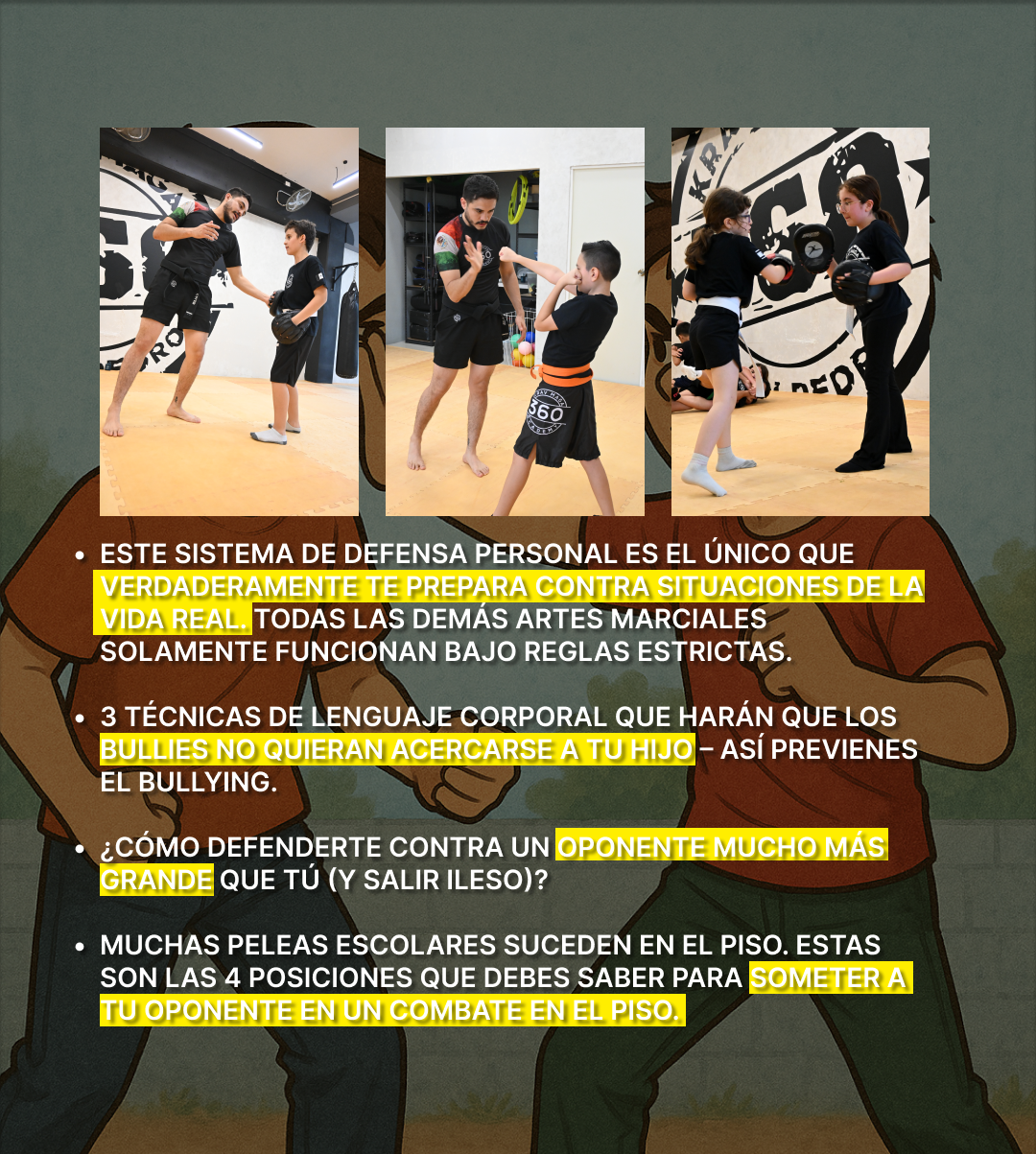 Programa de Defensa Anti-Bullying 360 Para Niños y Niñas de 6-15 años